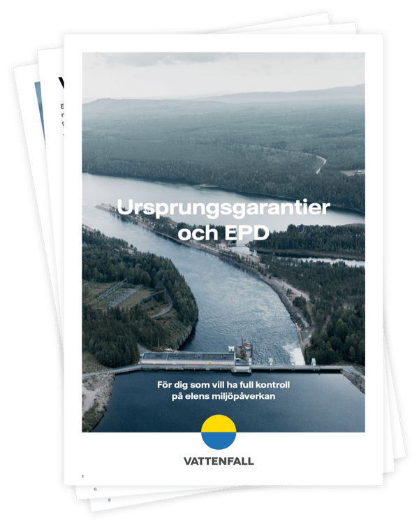 Ursprungsgarantier och EPD