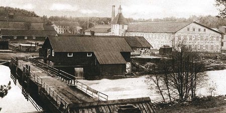 Spinneriet som tände första elektriska lampan