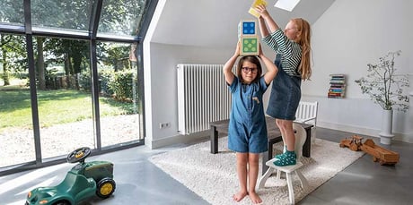 Välisolerade och täta hus ger hållbar uppvärmning