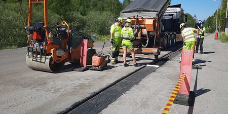 Framsteg för fossilfri asfaltsläggning