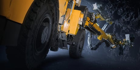 Batteridriven gruvmaskin