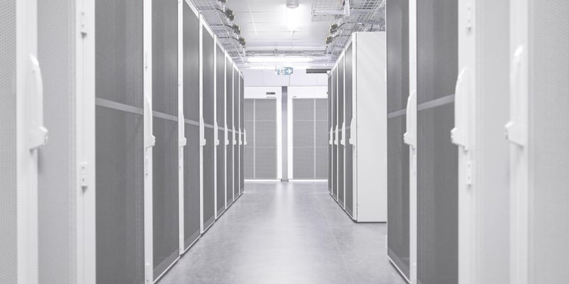 Interiör från datacenter